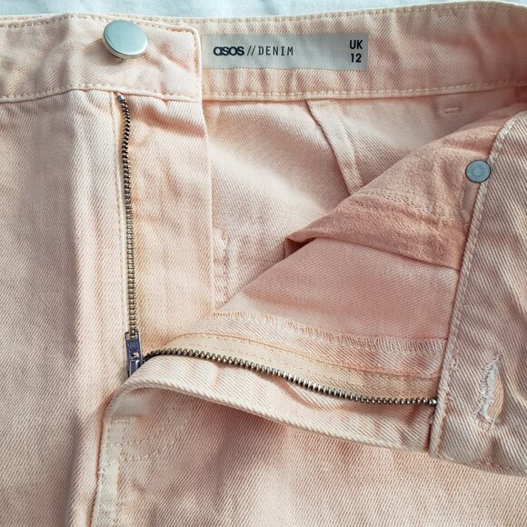 Peach Denim Skirt [ASOS] [Size 8] - Picture 5 of 5